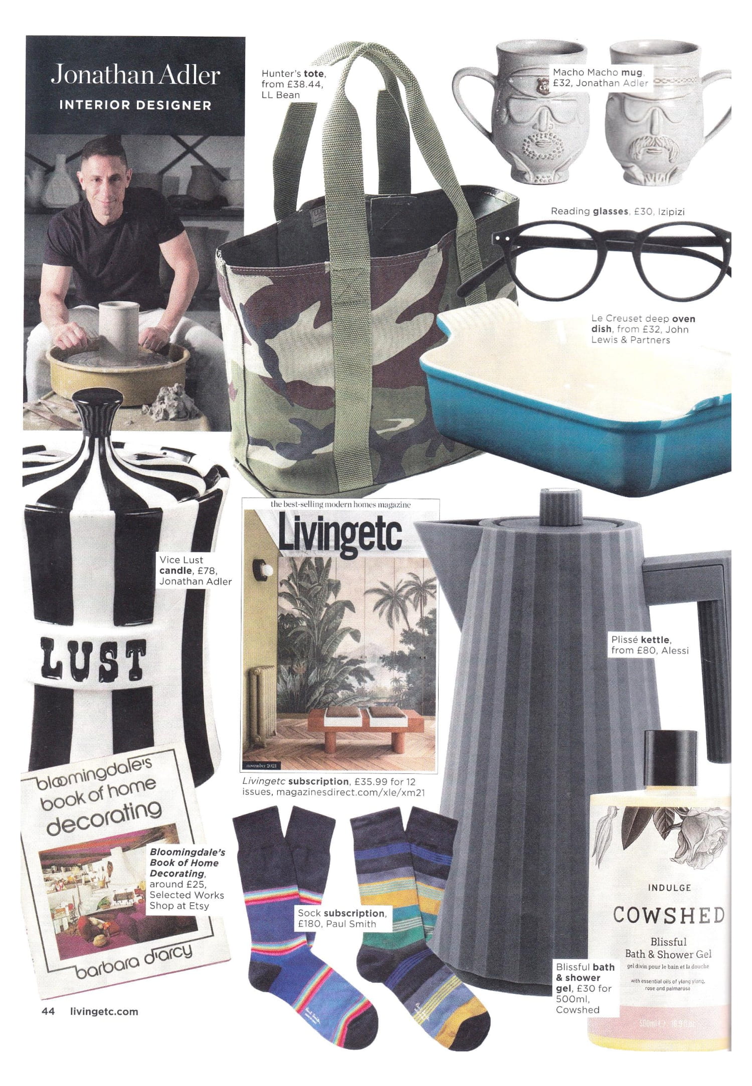 Ever wondered what Jonathan Adler dreams of for Christmas. Find out in Living Etc!