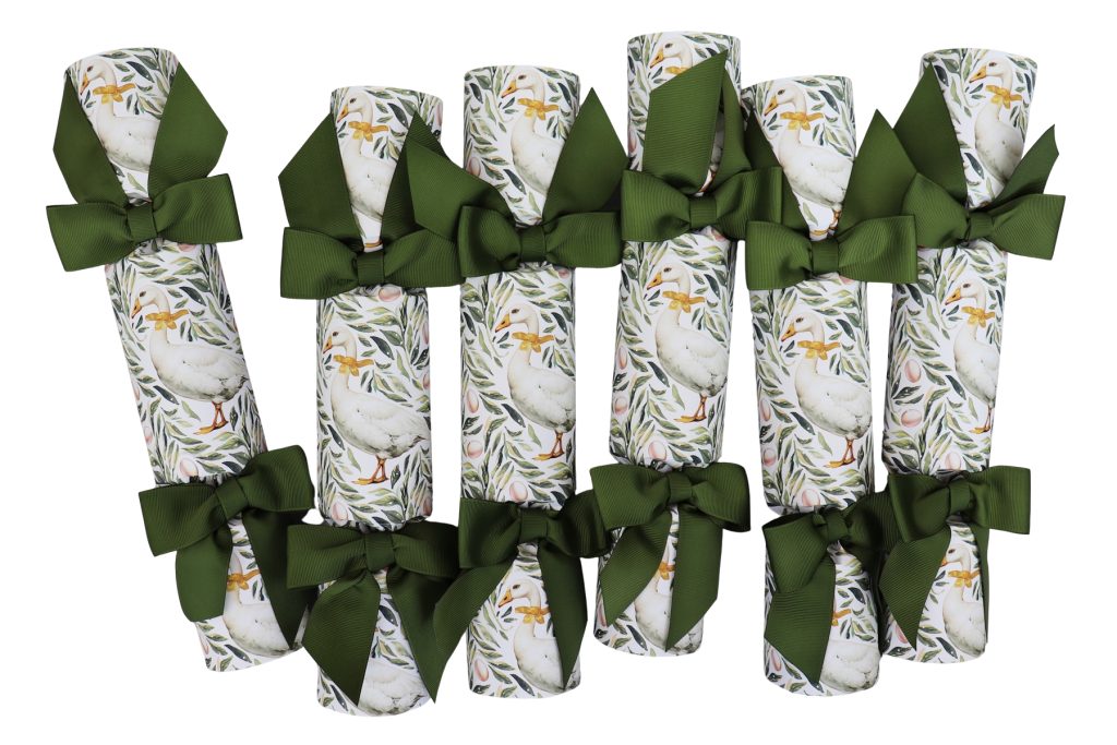 Nancy & Betty - Christmas crackers, Regency - Geese - Portrait