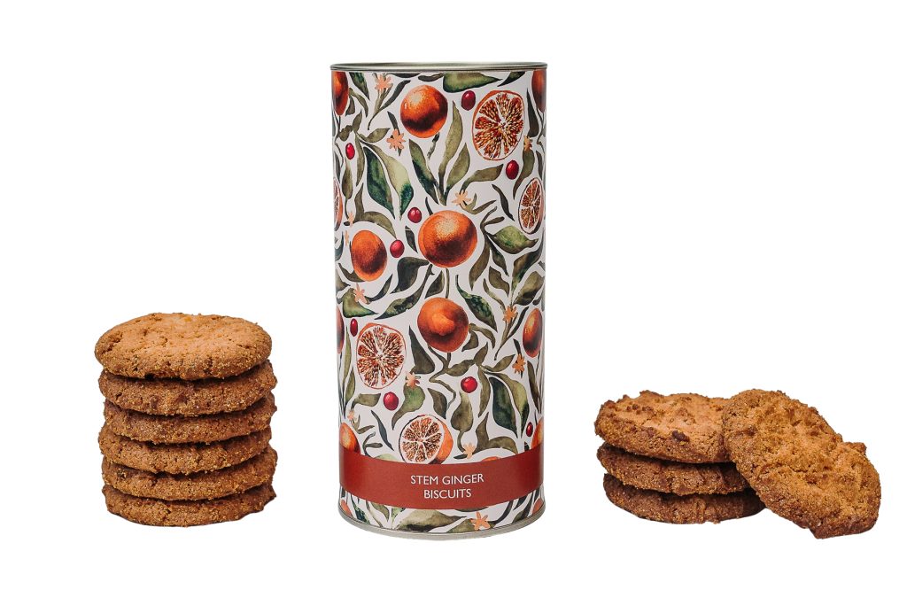 Nancy & Betty - Tin of biscuits - Clementine, ginger - Portrait