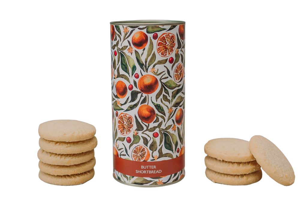 Nancy & Betty - Tin of biscuits - Clementine, shortbread - Portrait