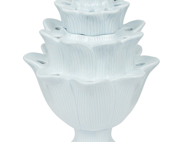 Nina Campbell – Acc – Vases – Tulipiere, artichoke, blue, large – Portrait