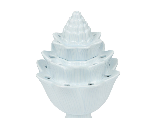 Nina Campbell – Acc – Vases – Tulipiere, artichoke, blue, small – Portrait