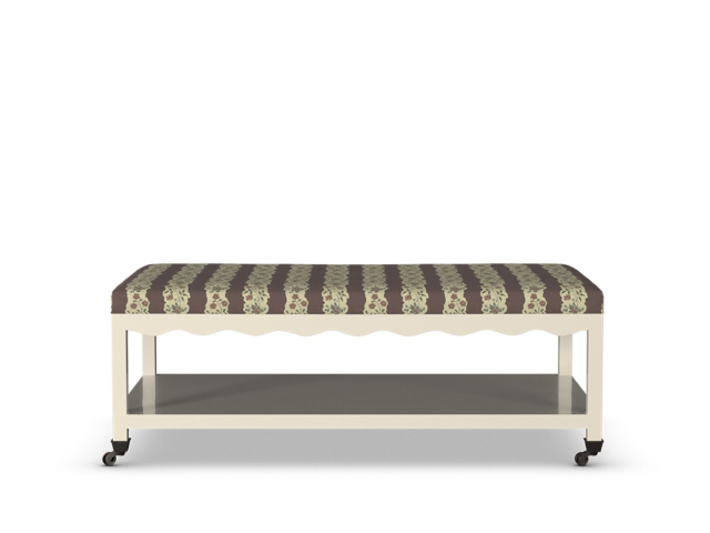 TROVE by Studio Duggan – Furniture – Footstools, ottomans and benches – Second Wave ottoman, Jasper Red Oak Stripe – Portrait (3)