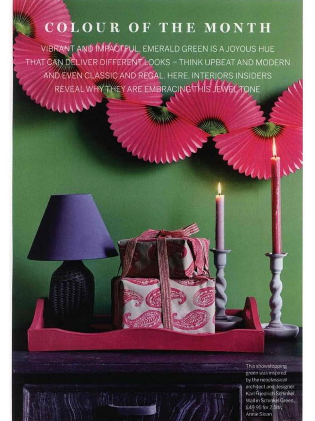 Vibrant and joyous, Annie Sloan's show-stopping Schinkel Green is Homes & Gardens' Colour of the month
